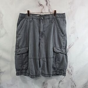 CSG Shorts Mens 34 Gray Cargo 12 Inch Cotton Tactical Bermuda Champs Sports Gear